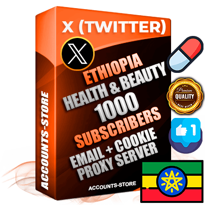 Professional Ethiopian PREMIUM X (Twitter) accounts of manual registration and farming for the HEALTH & BEAUTY niche with high trust history photos and tweets — fully themed and optimized for HEALTH & BEAUTY advertising and promotion — 1000 niche-related live active followers 2009–2014 registration year Verified Email (Included) + Cookie JSON for secure import and login to the account + User Agent + High-quality filling (Photo Header Posts). Fully ready for targeted campaigns and ad launches from any country. Perfectly hold ads without bans. Ideal for any earning schemes affiliate promotions and marketing projects. Quality unlimited IPv4 proxy server included.
