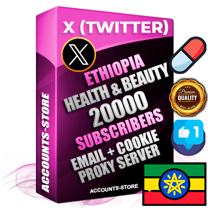 Professional Ethiopian PREMIUM X (Twitter) accounts of manual registration and farming for the HEALTH & BEAUTY niche with high trust history photos and tweets — fully themed and optimized for HEALTH & BEAUTY advertising and promotion — 20000 niche-related live active followers 2009–2014 registration year Verified Email (Included) + Cookie JSON for secure import and login to the account + User Agent + High-quality filling (Photo Header Posts). Fully ready for targeted campaigns and ad launches from any country. Perfectly hold ads without bans. Ideal for any earning schemes affiliate promotions and marketing projects. Quality unlimited IPv4 proxy server included.