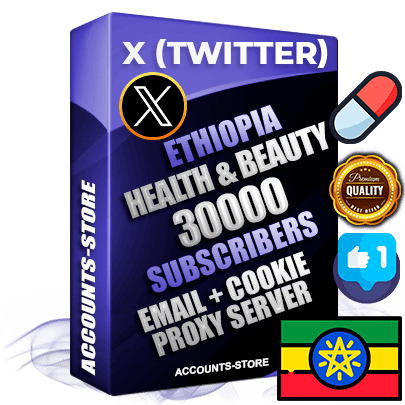 Professional Ethiopian PREMIUM X (Twitter) accounts of manual registration and farming for the HEALTH & BEAUTY niche with high trust history photos and tweets — fully themed and optimized for HEALTH & BEAUTY advertising and promotion — 30000 niche-related live active followers 2009–2014 registration year Verified Email (Included) + Cookie JSON for secure import and login to the account + User Agent + High-quality filling (Photo Header Posts). Fully ready for targeted campaigns and ad launches from any country. Perfectly hold ads without bans. Ideal for any earning schemes affiliate promotions and marketing projects. Quality unlimited IPv4 proxy server included.
