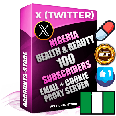 Professional Nigerian PREMIUM X (Twitter) accounts of manual registration and farming for the HEALTH & BEAUTY niche with high trust history photos and tweets — fully themed and optimized for HEALTH & BEAUTY advertising and promotion — 100 niche-related live active followers 2009–2014 registration year Verified Email (Included) + Cookie JSON for secure import and login to the account + User Agent + High-quality filling (Photo Header Posts). Fully ready for targeted campaigns and ad launches from any country. Perfectly hold ads without bans. Ideal for any earning schemes affiliate promotions and marketing projects. Quality unlimited IPv4 proxy server included. Professional Nigerian PREMIUM X (Twitter) accounts of manual registration and farming for the HEALTH & BEAUTY niche with high trust history photos and tweets — fully themed and optimized for HEALTH & BEAUTY advertising and promotion — 100 niche-related live active followers 2009–2014 registration year Verified Email (Included) + Cookie JSON for secure import and login to the account + User Agent + High-quality filling (Photo Header Posts). Fully ready for targeted campaigns and ad launches from any country. Perfectly hold ads without bans. Ideal for any earning schemes affiliate promotions and marketing projects. Quality unlimited IPv4 proxy server included.