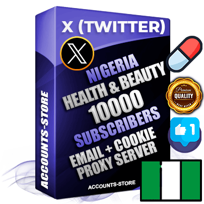Professional Nigerian PREMIUM X (Twitter) accounts of manual registration and farming for the HEALTH & BEAUTY niche with high trust history photos and tweets — fully themed and optimized for HEALTH & BEAUTY advertising and promotion — 10000 niche-related live active followers 2009–2014 registration year Verified Email (Included) + Cookie JSON for secure import and login to the account + User Agent + High-quality filling (Photo Header Posts). Fully ready for targeted campaigns and ad launches from any country. Perfectly hold ads without bans. Ideal for any earning schemes affiliate promotions and marketing projects. Quality unlimited IPv4 proxy server included. Professional Nigerian PREMIUM X (Twitter) accounts of manual registration and farming for the HEALTH & BEAUTY niche with high trust history photos and tweets — fully themed and optimized for HEALTH & BEAUTY advertising and promotion — 10000 niche-related live active followers 2009–2014 registration year Verified Email (Included) + Cookie JSON for secure import and login to the account + User Agent + High-quality filling (Photo Header Posts). Fully ready for targeted campaigns and ad launches from any country. Perfectly hold ads without bans. Ideal for any earning schemes affiliate promotions and marketing projects. Quality unlimited IPv4 proxy server included.