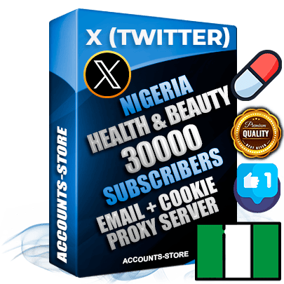 Professional Nigerian PREMIUM X (Twitter) accounts of manual registration and farming for the HEALTH & BEAUTY niche with high trust history photos and tweets — fully themed and optimized for HEALTH & BEAUTY advertising and promotion — 30000 niche-related live active followers 2009–2014 registration year Verified Email (Included) + Cookie JSON for secure import and login to the account + User Agent + High-quality filling (Photo Header Posts). Fully ready for targeted campaigns and ad launches from any country. Perfectly hold ads without bans. Ideal for any earning schemes affiliate promotions and marketing projects. Quality unlimited IPv4 proxy server included. Professional Nigerian PREMIUM X (Twitter) accounts of manual registration and farming for the HEALTH & BEAUTY niche with high trust history photos and tweets — fully themed and optimized for HEALTH & BEAUTY advertising and promotion — 30000 niche-related live active followers 2009–2014 registration year Verified Email (Included) + Cookie JSON for secure import and login to the account + User Agent + High-quality filling (Photo Header Posts). Fully ready for targeted campaigns and ad launches from any country. Perfectly hold ads without bans. Ideal for any earning schemes affiliate promotions and marketing projects. Quality unlimited IPv4 proxy server included.