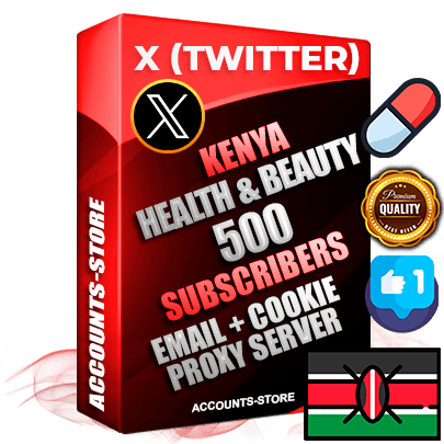 Professional Kenyan PREMIUM X (Twitter) accounts of manual registration and farming for the HEALTH & BEAUTY niche with high trust history photos and tweets — fully themed and optimized for HEALTH & BEAUTY advertising and promotion — 500 niche-related live active followers 2009–2014 registration year Verified Email (Included) + Cookie JSON for secure import and login to the account + User Agent + High-quality filling (Photo Header Posts). Fully ready for targeted campaigns and ad launches from any country. Perfectly hold ads without bans. Ideal for any earning schemes affiliate promotions and marketing projects. Quality unlimited IPv4 proxy server included.