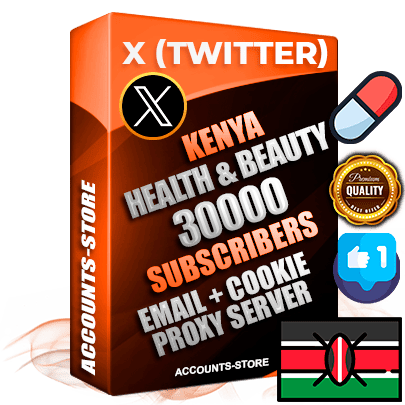 Professional Kenyan PREMIUM X (Twitter) accounts of manual registration and farming for the HEALTH & BEAUTY niche with high trust history photos and tweets — fully themed and optimized for HEALTH & BEAUTY advertising and promotion — 30000 niche-related live active followers 2009–2014 registration year Verified Email (Included) + Cookie JSON for secure import and login to the account + User Agent + High-quality filling (Photo Header Posts). Fully ready for targeted campaigns and ad launches from any country. Perfectly hold ads without bans. Ideal for any earning schemes affiliate promotions and marketing projects. Quality unlimited IPv4 proxy server included.