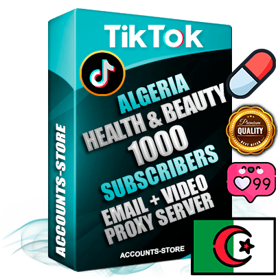 Professional Algerian PREMIUM TikTok accounts of manual registration and farming for the HEALTH & BEAUTY niche with high trust history profile photos and videos — fully themed and optimized for HEALTH & BEAUTY advertising and promotion — 1000 niche-related live active subscribers 2018–2022 registration years Verified Email (included) + Cookie JSON for secure import and login to the account + User Agent + high-quality content filling (profile photo banner and videos). Fully ready for targeted campaigns and ad launches from any country. Perfectly holds ads without bans. Ideal for any earning schemes affiliate promotions and marketing projects. Quality unlimited IPv4 proxy server included. Professional Algerian PREMIUM TikTok accounts of manual registration and farming for the HEALTH & BEAUTY niche with high trust history profile photos and videos — fully themed and optimized for HEALTH & BEAUTY advertising and promotion — 1000 niche-related live active subscribers 2018–2022 registration years Verified Email (included) + Cookie JSON for secure import and login to the account + User Agent + high-quality content filling (profile photo banner and videos). Fully ready for targeted campaigns and ad launches from any country. Perfectly holds ads without bans. Ideal for any earning schemes affiliate promotions and marketing projects. Quality unlimited IPv4 proxy server included.
