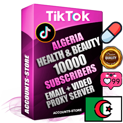 Professional Algerian PREMIUM TikTok accounts of manual registration and farming for the HEALTH & BEAUTY niche with high trust history profile photos and videos — fully themed and optimized for HEALTH & BEAUTY advertising and promotion — 10000 niche-related live active subscribers 2018–2022 registration years Verified Email (included) + Cookie JSON for secure import and login to the account + User Agent + high-quality content filling (profile photo banner and videos). Fully ready for targeted campaigns and ad launches from any country. Perfectly holds ads without bans. Ideal for any earning schemes affiliate promotions and marketing projects. Quality unlimited IPv4 proxy server included. Professional Algerian PREMIUM TikTok accounts of manual registration and farming for the HEALTH & BEAUTY niche with high trust history profile photos and videos — fully themed and optimized for HEALTH & BEAUTY advertising and promotion — 10000 niche-related live active subscribers 2018–2022 registration years Verified Email (included) + Cookie JSON for secure import and login to the account + User Agent + high-quality content filling (profile photo banner and videos). Fully ready for targeted campaigns and ad launches from any country. Perfectly holds ads without bans. Ideal for any earning schemes affiliate promotions and marketing projects. Quality unlimited IPv4 proxy server included.