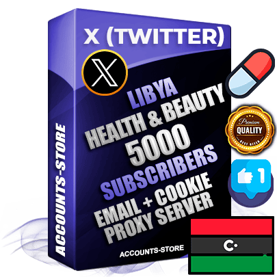 Professional Libyan PREMIUM X (Twitter) accounts of manual registration and farming for the HEALTH & BEAUTY niche with high trust history photos and tweets — fully themed and optimized for HEALTH & BEAUTY advertising and promotion — 5000 niche-related live active followers 2009–2014 registration year Verified Email (Included) + Cookie JSON for secure import and login to the account + User Agent + High-quality filling (Photo Header Posts). Fully ready for targeted campaigns and ad launches from any country. Perfectly hold ads without bans. Ideal for any earning schemes affiliate promotions and marketing projects. Quality unlimited IPv4 proxy server included. Professional Libyan PREMIUM X (Twitter) accounts of manual registration and farming for the HEALTH & BEAUTY niche with high trust history photos and tweets — fully themed and optimized for HEALTH & BEAUTY advertising and promotion — 5000 niche-related live active followers 2009–2014 registration year Verified Email (Included) + Cookie JSON for secure import and login to the account + User Agent + High-quality filling (Photo Header Posts). Fully ready for targeted campaigns and ad launches from any country. Perfectly hold ads without bans. Ideal for any earning schemes affiliate promotions and marketing projects. Quality unlimited IPv4 proxy server included.