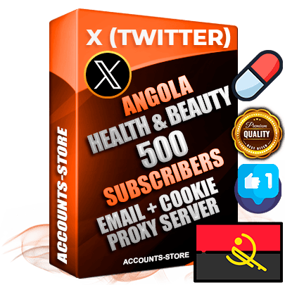Professional Angolan PREMIUM X (Twitter) accounts of manual registration and farming for the HEALTH & BEAUTY niche with high trust history photos and tweets — fully themed and optimized for HEALTH & BEAUTY advertising and promotion — 500 niche-related live active followers 2009–2014 registration year Verified Email (Included) + Cookie JSON for secure import and login to the account + User Agent + High-quality filling (Photo Header Posts). Fully ready for targeted campaigns and ad launches from any country. Perfectly hold ads without bans. Ideal for any earning schemes affiliate promotions and marketing projects. Quality unlimited IPv4 proxy server included.