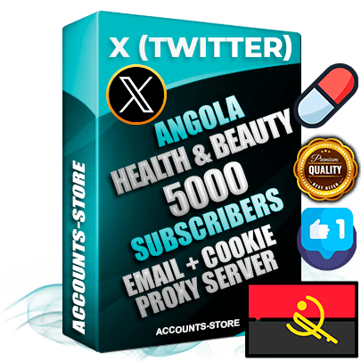 Professional Angolan PREMIUM X (Twitter) accounts of manual registration and farming for the HEALTH & BEAUTY niche with high trust history photos and tweets — fully themed and optimized for HEALTH & BEAUTY advertising and promotion — 5000 niche-related live active followers 2009–2014 registration year Verified Email (Included) + Cookie JSON for secure import and login to the account + User Agent + High-quality filling (Photo Header Posts). Fully ready for targeted campaigns and ad launches from any country. Perfectly hold ads without bans. Ideal for any earning schemes affiliate promotions and marketing projects. Quality unlimited IPv4 proxy server included.