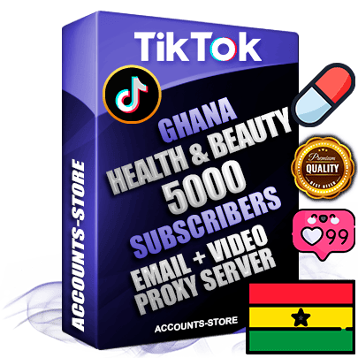 Professional Ghanaian PREMIUM TikTok accounts of manual registration and farming for the HEALTH & BEAUTY niche with high trust history profile photos and videos — fully themed and optimized for HEALTH & BEAUTY advertising and promotion — 5000 niche-related live active subscribers 2018–2022 registration years Verified Email (included) + Cookie JSON for secure import and login to the account + User Agent + high-quality content filling (profile photo banner and videos). Fully ready for targeted campaigns and ad launches from any country. Perfectly holds ads without bans. Ideal for any earning schemes affiliate promotions and marketing projects. Quality unlimited IPv4 proxy server included.