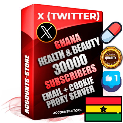 Professional Ghanaian PREMIUM X (Twitter) accounts of manual registration and farming for the HEALTH & BEAUTY niche with high trust history photos and tweets — fully themed and optimized for HEALTH & BEAUTY advertising and promotion — 30000 niche-related live active followers 2009–2014 registration year Verified Email (Included) + Cookie JSON for secure import and login to the account + User Agent + High-quality filling (Photo Header Posts). Fully ready for targeted campaigns and ad launches from any country. Perfectly hold ads without bans. Ideal for any earning schemes affiliate promotions and marketing projects. Quality unlimited IPv4 proxy server included. Professional Ghanaian PREMIUM X (Twitter) accounts of manual registration and farming for the HEALTH & BEAUTY niche with high trust history photos and tweets — fully themed and optimized for HEALTH & BEAUTY advertising and promotion — 30000 niche-related live active followers 2009–2014 registration year Verified Email (Included) + Cookie JSON for secure import and login to the account + User Agent + High-quality filling (Photo Header Posts). Fully ready for targeted campaigns and ad launches from any country. Perfectly hold ads without bans. Ideal for any earning schemes affiliate promotions and marketing projects. Quality unlimited IPv4 proxy server included.