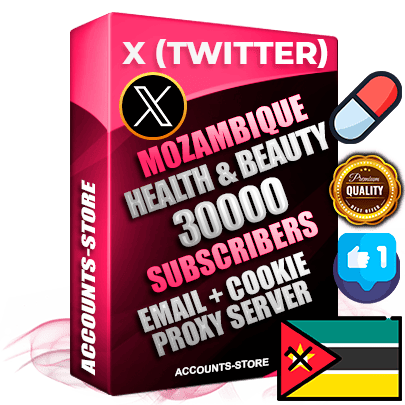 Professional Mozambican PREMIUM X (Twitter) accounts of manual registration and farming for the HEALTH & BEAUTY niche with high trust history photos and tweets — fully themed and optimized for HEALTH & BEAUTY advertising and promotion — 30000 niche-related live active followers 2009–2014 registration year Verified Email (Included) + Cookie JSON for secure import and login to the account + User Agent + High-quality filling (Photo Header Posts). Fully ready for targeted campaigns and ad launches from any country. Perfectly hold ads without bans. Ideal for any earning schemes affiliate promotions and marketing projects. Quality unlimited IPv4 proxy server included.