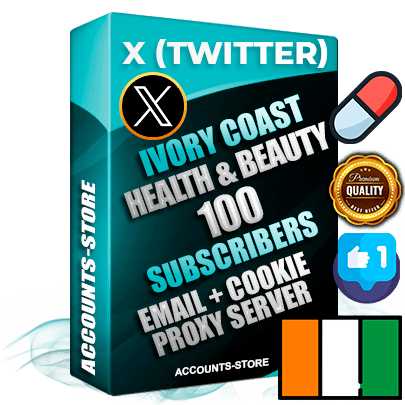Professional Ivorian PREMIUM X (Twitter) accounts of manual registration and farming for the HEALTH & BEAUTY niche with high trust history photos and tweets — fully themed and optimized for HEALTH & BEAUTY advertising and promotion — 100 niche-related live active followers 2009–2014 registration year Verified Email (Included) + Cookie JSON for secure import and login to the account + User Agent + High-quality filling (Photo Header Posts). Fully ready for targeted campaigns and ad launches from any country. Perfectly hold ads without bans. Ideal for any earning schemes affiliate promotions and marketing projects. Quality unlimited IPv4 proxy server included.