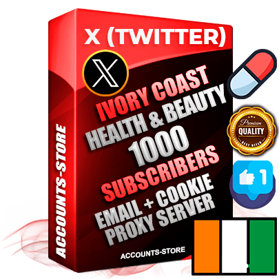Professional Ivorian PREMIUM X (Twitter) accounts of manual registration and farming for the HEALTH & BEAUTY niche with high trust history photos and tweets — fully themed and optimized for HEALTH & BEAUTY advertising and promotion — 1000 niche-related live active followers 2009–2014 registration year Verified Email (Included) + Cookie JSON for secure import and login to the account + User Agent + High-quality filling (Photo Header Posts). Fully ready for targeted campaigns and ad launches from any country. Perfectly hold ads without bans. Ideal for any earning schemes affiliate promotions and marketing projects. Quality unlimited IPv4 proxy server included. Professional Ivorian PREMIUM X (Twitter) accounts of manual registration and farming for the HEALTH & BEAUTY niche with high trust history photos and tweets — fully themed and optimized for HEALTH & BEAUTY advertising and promotion — 1000 niche-related live active followers 2009–2014 registration year Verified Email (Included) + Cookie JSON for secure import and login to the account + User Agent + High-quality filling (Photo Header Posts). Fully ready for targeted campaigns and ad launches from any country. Perfectly hold ads without bans. Ideal for any earning schemes affiliate promotions and marketing projects. Quality unlimited IPv4 proxy server included.