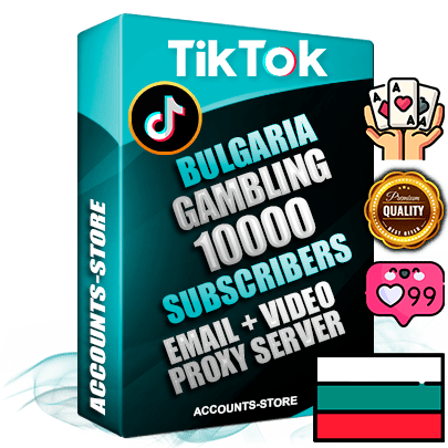Professional Bulgarian PREMIUM TikTok accounts of manual registration and farming for the GAMBLING niche with high trust history profile photos and videos — fully themed and optimized for GAMBLING advertising and promotion — 10000 niche-related live active subscribers 2018–2022 registration years Verified Email (included) + Cookie JSON for secure import and login to the account + User Agent + high-quality content filling (profile photo banner and videos). Fully ready for targeted campaigns and ad launches from any country. Perfectly holds ads without bans. Ideal for any earning schemes affiliate promotions and marketing projects. Quality unlimited IPv4 proxy server included. Professional Bulgarian PREMIUM TikTok accounts of manual registration and farming for the GAMBLING niche with high trust history profile photos and videos — fully themed and optimized for GAMBLING advertising and promotion — 10000 niche-related live active subscribers 2018–2022 registration years Verified Email (included) + Cookie JSON for secure import and login to the account + User Agent + high-quality content filling (profile photo banner and videos). Fully ready for targeted campaigns and ad launches from any country. Perfectly holds ads without bans. Ideal for any earning schemes affiliate promotions and marketing projects. Quality unlimited IPv4 proxy server included.