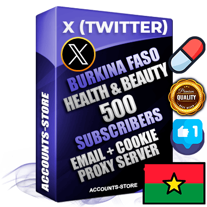 Professional Burkinabè PREMIUM X (Twitter) accounts of manual registration and farming for the HEALTH & BEAUTY niche with high trust history photos and tweets — fully themed and optimized for HEALTH & BEAUTY advertising and promotion — 500 niche-related live active followers 2009–2014 registration year Verified Email (Included) + Cookie JSON for secure import and login to the account + User Agent + High-quality filling (Photo Header Posts). Fully ready for targeted campaigns and ad launches from any country. Perfectly hold ads without bans. Ideal for any earning schemes affiliate promotions and marketing projects. Quality unlimited IPv4 proxy server included. Professional Burkinabè PREMIUM X (Twitter) accounts of manual registration and farming for the HEALTH & BEAUTY niche with high trust history photos and tweets — fully themed and optimized for HEALTH & BEAUTY advertising and promotion — 500 niche-related live active followers 2009–2014 registration year Verified Email (Included) + Cookie JSON for secure import and login to the account + User Agent + High-quality filling (Photo Header Posts). Fully ready for targeted campaigns and ad launches from any country. Perfectly hold ads without bans. Ideal for any earning schemes affiliate promotions and marketing projects. Quality unlimited IPv4 proxy server included.