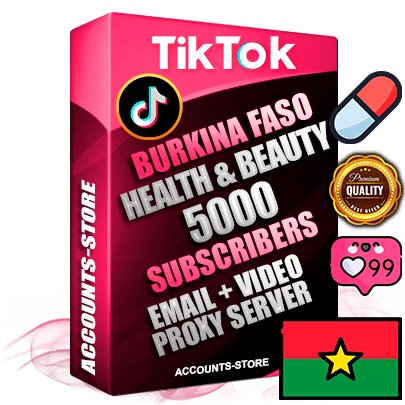 Professional Burkinabè PREMIUM TikTok accounts of manual registration and farming for the HEALTH & BEAUTY niche with high trust history profile photos and videos — fully themed and optimized for HEALTH & BEAUTY advertising and promotion — 5000 niche-related live active subscribers 2018–2022 registration years Verified Email (included) + Cookie JSON for secure import and login to the account + User Agent + high-quality content filling (profile photo banner and videos). Fully ready for targeted campaigns and ad launches from any country. Perfectly holds ads without bans. Ideal for any earning schemes affiliate promotions and marketing projects. Quality unlimited IPv4 proxy server included.