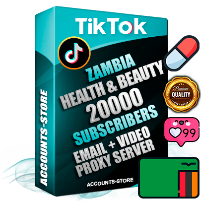 Professional Zambian PREMIUM TikTok accounts of manual registration and farming for the HEALTH & BEAUTY niche with high trust history profile photos and videos — fully themed and optimized for HEALTH & BEAUTY advertising and promotion — 20000 niche-related live active subscribers 2018–2022 registration years Verified Email (included) + Cookie JSON for secure import and login to the account + User Agent + high-quality content filling (profile photo banner and videos). Fully ready for targeted campaigns and ad launches from any country. Perfectly holds ads without bans. Ideal for any earning schemes affiliate promotions and marketing projects. Quality unlimited IPv4 proxy server included.