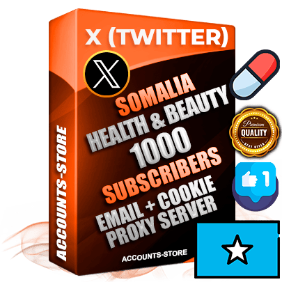 Professional Somali PREMIUM X (Twitter) accounts of manual registration and farming for the HEALTH & BEAUTY niche with high trust history photos and tweets — fully themed and optimized for HEALTH & BEAUTY advertising and promotion — 1000 niche-related live active followers 2009–2014 registration year Verified Email (Included) + Cookie JSON for secure import and login to the account + User Agent + High-quality filling (Photo Header Posts). Fully ready for targeted campaigns and ad launches from any country. Perfectly hold ads without bans. Ideal for any earning schemes affiliate promotions and marketing projects. Quality unlimited IPv4 proxy server included.