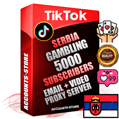 Professional Serbian PREMIUM TikTok accounts of manual registration and farming for the GAMBLING niche with high trust history profile photos and videos — fully themed and optimized for GAMBLING advertising and promotion — 5000 niche-related live active subscribers 2018–2022 registration years Verified Email (included) + Cookie JSON for secure import and login to the account + User Agent + high-quality content filling (profile photo banner and videos). Fully ready for targeted campaigns and ad launches from any country. Perfectly holds ads without bans. Ideal for any earning schemes affiliate promotions and marketing projects. Quality unlimited IPv4 proxy server included. Professional Serbian PREMIUM TikTok accounts of manual registration and farming for the GAMBLING niche with high trust history profile photos and videos — fully themed and optimized for GAMBLING advertising and promotion — 5000 niche-related live active subscribers 2018–2022 registration years Verified Email (included) + Cookie JSON for secure import and login to the account + User Agent + high-quality content filling (profile photo banner and videos). Fully ready for targeted campaigns and ad launches from any country. Perfectly holds ads without bans. Ideal for any earning schemes affiliate promotions and marketing projects. Quality unlimited IPv4 proxy server included.