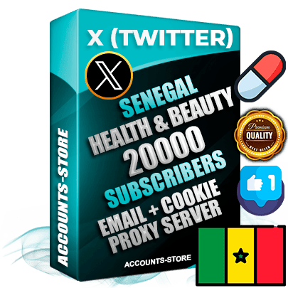 Professional Senegalese PREMIUM X (Twitter) accounts of manual registration and farming for the HEALTH & BEAUTY niche with high trust history photos and tweets — fully themed and optimized for HEALTH & BEAUTY advertising and promotion — 20000 niche-related live active followers 2009–2014 registration year Verified Email (Included) + Cookie JSON for secure import and login to the account + User Agent + High-quality filling (Photo Header Posts). Fully ready for targeted campaigns and ad launches from any country. Perfectly hold ads without bans. Ideal for any earning schemes affiliate promotions and marketing projects. Quality unlimited IPv4 proxy server included.