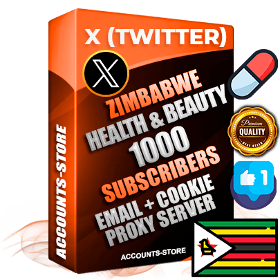 Professional Zimbabwean PREMIUM X (Twitter) accounts of manual registration and farming for the HEALTH & BEAUTY niche with high trust history photos and tweets — fully themed and optimized for HEALTH & BEAUTY advertising and promotion — 1000 niche-related live active followers 2009–2014 registration year Verified Email (Included) + Cookie JSON for secure import and login to the account + User Agent + High-quality filling (Photo Header Posts). Fully ready for targeted campaigns and ad launches from any country. Perfectly hold ads without bans. Ideal for any earning schemes affiliate promotions and marketing projects. Quality unlimited IPv4 proxy server included.