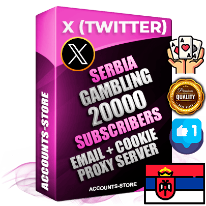 Professional Serbian PREMIUM X (Twitter) accounts of manual registration and farming for the GAMBLING niche with high trust history photos and tweets — fully themed and optimized for GAMBLING advertising and promotion — 20000 niche-related live active followers 2009–2014 registration year Verified Email (Included) + Cookie JSON for secure import and login to the account + User Agent + High-quality filling (Photo Header Posts). Fully ready for targeted campaigns and ad launches from any country. Perfectly hold ads without bans. Ideal for any earning schemes affiliate promotions and marketing projects. Quality unlimited IPv4 proxy server included. Professional Serbian PREMIUM X (Twitter) accounts of manual registration and farming for the GAMBLING niche with high trust history photos and tweets — fully themed and optimized for GAMBLING advertising and promotion — 20000 niche-related live active followers 2009–2014 registration year Verified Email (Included) + Cookie JSON for secure import and login to the account + User Agent + High-quality filling (Photo Header Posts). Fully ready for targeted campaigns and ad launches from any country. Perfectly hold ads without bans. Ideal for any earning schemes affiliate promotions and marketing projects. Quality unlimited IPv4 proxy server included.