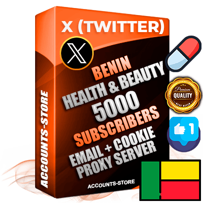 Professional Beninese PREMIUM X (Twitter) accounts of manual registration and farming for the HEALTH & BEAUTY niche with high trust history photos and tweets — fully themed and optimized for HEALTH & BEAUTY advertising and promotion — 5000 niche-related live active followers 2009–2014 registration year Verified Email (Included) + Cookie JSON for secure import and login to the account + User Agent + High-quality filling (Photo Header Posts). Fully ready for targeted campaigns and ad launches from any country. Perfectly hold ads without bans. Ideal for any earning schemes affiliate promotions and marketing projects. Quality unlimited IPv4 proxy server included.