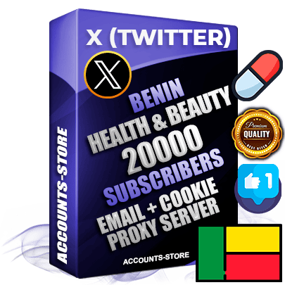 Professional Beninese PREMIUM X (Twitter) accounts of manual registration and farming for the HEALTH & BEAUTY niche with high trust history photos and tweets — fully themed and optimized for HEALTH & BEAUTY advertising and promotion — 20000 niche-related live active followers 2009–2014 registration year Verified Email (Included) + Cookie JSON for secure import and login to the account + User Agent + High-quality filling (Photo Header Posts). Fully ready for targeted campaigns and ad launches from any country. Perfectly hold ads without bans. Ideal for any earning schemes affiliate promotions and marketing projects. Quality unlimited IPv4 proxy server included.