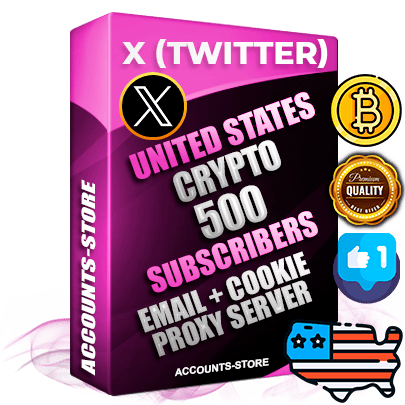 Professional American PREMIUM X (Twitter) accounts of manual registration and farming for the CRYPTO niche with high trust history photos and tweets — fully themed and optimized for CRYPTO advertising and promotion — 500 niche-related live active followers 2009–2014 registration year Verified Email (Included) + Cookie JSON for secure import and login to the account + User Agent + High-quality filling (Photo Header Posts). Fully ready for targeted campaigns and ad launches from any country. Perfectly hold ads without bans. Ideal for any earning schemes affiliate promotions and marketing projects. Quality unlimited IPv4 proxy server included.