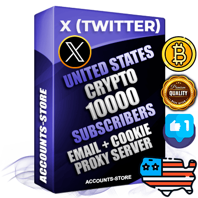 Professional American PREMIUM X (Twitter) accounts of manual registration and farming for the CRYPTO niche with high trust history photos and tweets — fully themed and optimized for CRYPTO advertising and promotion — 10000 niche-related live active followers 2009–2014 registration year Verified Email (Included) + Cookie JSON for secure import and login to the account + User Agent + High-quality filling (Photo Header Posts). Fully ready for targeted campaigns and ad launches from any country. Perfectly hold ads without bans. Ideal for any earning schemes affiliate promotions and marketing projects. Quality unlimited IPv4 proxy server included.