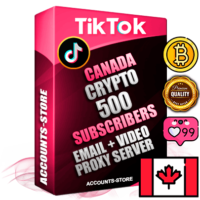 Professional Canadian PREMIUM TikTok accounts of manual registration and farming for the CRYPTO niche with high trust history profile photos and videos — fully themed and optimized for CRYPTO advertising and promotion — 500 niche-related live active subscribers 2018–2022 registration years Verified Email (included) + Cookie JSON for secure import and login to the account + User Agent + high-quality content filling (profile photo banner and videos). Fully ready for targeted campaigns and ad launches from any country. Perfectly holds ads without bans. Ideal for any earning schemes affiliate promotions and marketing projects. Quality unlimited IPv4 proxy server included.