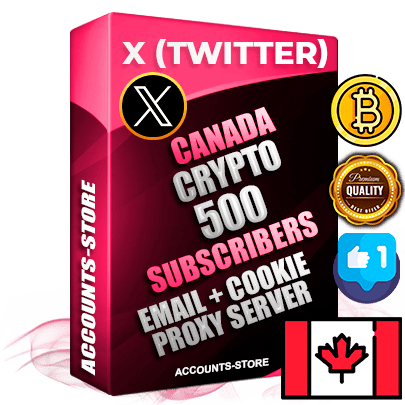 Professional Canadian PREMIUM X (Twitter) accounts of manual registration and farming for the CRYPTO niche with high trust history photos and tweets — fully themed and optimized for CRYPTO advertising and promotion — 500 niche-related live active followers 2009–2014 registration year Verified Email (Included) + Cookie JSON for secure import and login to the account + User Agent + High-quality filling (Photo Header Posts). Fully ready for targeted campaigns and ad launches from any country. Perfectly hold ads without bans. Ideal for any earning schemes affiliate promotions and marketing projects. Quality unlimited IPv4 proxy server included. Professional Canadian PREMIUM X (Twitter) accounts of manual registration and farming for the CRYPTO niche with high trust history photos and tweets — fully themed and optimized for CRYPTO advertising and promotion — 500 niche-related live active followers 2009–2014 registration year Verified Email (Included) + Cookie JSON for secure import and login to the account + User Agent + High-quality filling (Photo Header Posts). Fully ready for targeted campaigns and ad launches from any country. Perfectly hold ads without bans. Ideal for any earning schemes affiliate promotions and marketing projects. Quality unlimited IPv4 proxy server included.