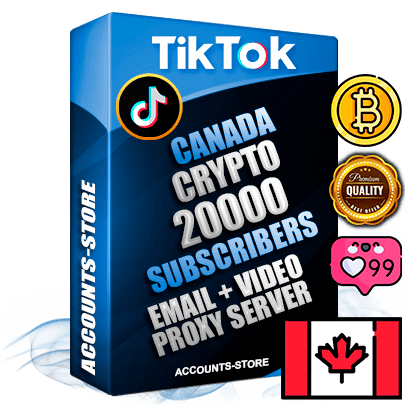Professional Canadian PREMIUM TikTok accounts of manual registration and farming for the CRYPTO niche with high trust history profile photos and videos — fully themed and optimized for CRYPTO advertising and promotion — 20000 niche-related live active subscribers 2018–2022 registration years Verified Email (included) + Cookie JSON for secure import and login to the account + User Agent + high-quality content filling (profile photo banner and videos). Fully ready for targeted campaigns and ad launches from any country. Perfectly holds ads without bans. Ideal for any earning schemes affiliate promotions and marketing projects. Quality unlimited IPv4 proxy server included.