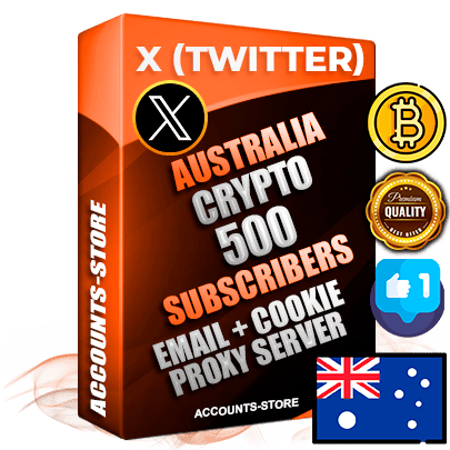 Professional Australian PREMIUM X (Twitter) accounts of manual registration and farming for the CRYPTO niche with high trust history photos and tweets — fully themed and optimized for CRYPTO advertising and promotion — 500 niche-related live active followers 2009–2014 registration year Verified Email (Included) + Cookie JSON for secure import and login to the account + User Agent + High-quality filling (Photo Header Posts). Fully ready for targeted campaigns and ad launches from any country. Perfectly hold ads without bans. Ideal for any earning schemes affiliate promotions and marketing projects. Quality unlimited IPv4 proxy server included.
