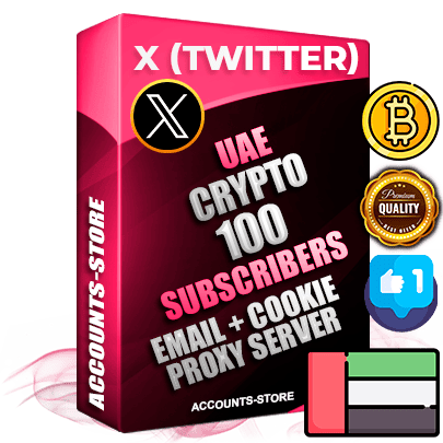 Professional UAE PREMIUM X (Twitter) accounts of manual registration and farming for the CRYPTO niche with high trust history photos and tweets — fully themed and optimized for CRYPTO advertising and promotion — 100 niche-related live active followers 2009–2014 registration year Verified Email (Included) + Cookie JSON for secure import and login to the account + User Agent + High-quality filling (Photo Header Posts). Fully ready for targeted campaigns and ad launches from any country. Perfectly hold ads without bans. Ideal for any earning schemes affiliate promotions and marketing projects. Quality unlimited IPv4 proxy server included. Professional UAE PREMIUM X (Twitter) accounts of manual registration and farming for the CRYPTO niche with high trust history photos and tweets — fully themed and optimized for CRYPTO advertising and promotion — 100 niche-related live active followers 2009–2014 registration year Verified Email (Included) + Cookie JSON for secure import and login to the account + User Agent + High-quality filling (Photo Header Posts). Fully ready for targeted campaigns and ad launches from any country. Perfectly hold ads without bans. Ideal for any earning schemes affiliate promotions and marketing projects. Quality unlimited IPv4 proxy server included.