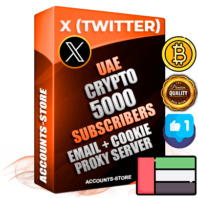 Professional UAE PREMIUM X (Twitter) accounts of manual registration and farming for the CRYPTO niche with high trust history photos and tweets — fully themed and optimized for CRYPTO advertising and promotion — 5000 niche-related live active followers 2009–2014 registration year Verified Email (Included) + Cookie JSON for secure import and login to the account + User Agent + High-quality filling (Photo Header Posts). Fully ready for targeted campaigns and ad launches from any country. Perfectly hold ads without bans. Ideal for any earning schemes affiliate promotions and marketing projects. Quality unlimited IPv4 proxy server included.