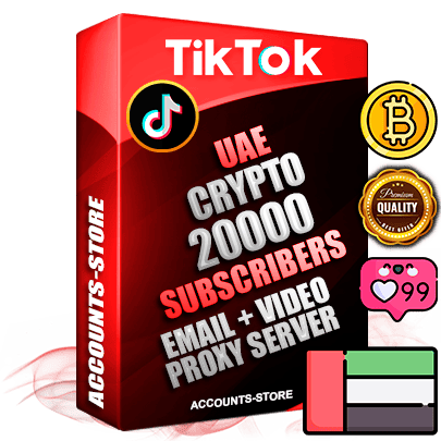 Professional UAE PREMIUM TikTok accounts of manual registration and farming for the CRYPTO niche with high trust history profile photos and videos — fully themed and optimized for CRYPTO advertising and promotion — 20000 niche-related live active subscribers 2018–2022 registration years Verified Email (included) + Cookie JSON for secure import and login to the account + User Agent + high-quality content filling (profile photo banner and videos). Fully ready for targeted campaigns and ad launches from any country. Perfectly holds ads without bans. Ideal for any earning schemes affiliate promotions and marketing projects. Quality unlimited IPv4 proxy server included.