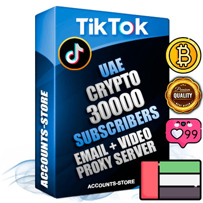 Professional UAE PREMIUM TikTok accounts of manual registration and farming for the CRYPTO niche with high trust history profile photos and videos — fully themed and optimized for CRYPTO advertising and promotion — 30000 niche-related live active subscribers 2018–2022 registration years Verified Email (included) + Cookie JSON for secure import and login to the account + User Agent + high-quality content filling (profile photo banner and videos). Fully ready for targeted campaigns and ad launches from any country. Perfectly holds ads without bans. Ideal for any earning schemes affiliate promotions and marketing projects. Quality unlimited IPv4 proxy server included.