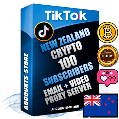 Professional New Zealand PREMIUM TikTok accounts of manual registration and farming for the CRYPTO niche with high trust history profile photos and videos — fully themed and optimized for CRYPTO advertising and promotion — 100 niche-related live active subscribers 2018–2022 registration years Verified Email (included) + Cookie JSON for secure import and login to the account + User Agent + high-quality content filling (profile photo banner and videos). Fully ready for targeted campaigns and ad launches from any country. Perfectly holds ads without bans. Ideal for any earning schemes affiliate promotions and marketing projects. Quality unlimited IPv4 proxy server included.