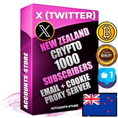 Professional New Zealand PREMIUM X (Twitter) accounts of manual registration and farming for the CRYPTO niche with high trust history photos and tweets — fully themed and optimized for CRYPTO advertising and promotion — 1000 niche-related live active followers 2009–2014 registration year Verified Email (Included) + Cookie JSON for secure import and login to the account + User Agent + High-quality filling (Photo Header Posts). Fully ready for targeted campaigns and ad launches from any country. Perfectly hold ads without bans. Ideal for any earning schemes affiliate promotions and marketing projects. Quality unlimited IPv4 proxy server included. Professional New Zealand PREMIUM X (Twitter) accounts of manual registration and farming for the CRYPTO niche with high trust history photos and tweets — fully themed and optimized for CRYPTO advertising and promotion — 1000 niche-related live active followers 2009–2014 registration year Verified Email (Included) + Cookie JSON for secure import and login to the account + User Agent + High-quality filling (Photo Header Posts). Fully ready for targeted campaigns and ad launches from any country. Perfectly hold ads without bans. Ideal for any earning schemes affiliate promotions and marketing projects. Quality unlimited IPv4 proxy server included.
