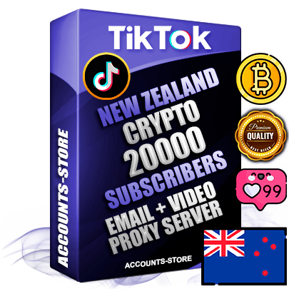 Professional New Zealand PREMIUM TikTok accounts of manual registration and farming for the CRYPTO niche with high trust history profile photos and videos — fully themed and optimized for CRYPTO advertising and promotion — 20000 niche-related live active subscribers 2018–2022 registration years Verified Email (included) + Cookie JSON for secure import and login to the account + User Agent + high-quality content filling (profile photo banner and videos). Fully ready for targeted campaigns and ad launches from any country. Perfectly holds ads without bans. Ideal for any earning schemes affiliate promotions and marketing projects. Quality unlimited IPv4 proxy server included.