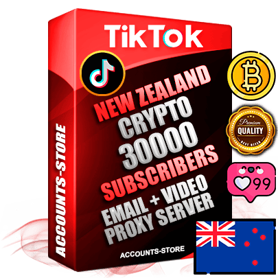 Professional New Zealand PREMIUM TikTok accounts of manual registration and farming for the CRYPTO niche with high trust history profile photos and videos — fully themed and optimized for CRYPTO advertising and promotion — 30000 niche-related live active subscribers 2018–2022 registration years Verified Email (included) + Cookie JSON for secure import and login to the account + User Agent + high-quality content filling (profile photo banner and videos). Fully ready for targeted campaigns and ad launches from any country. Perfectly holds ads without bans. Ideal for any earning schemes affiliate promotions and marketing projects. Quality unlimited IPv4 proxy server included.