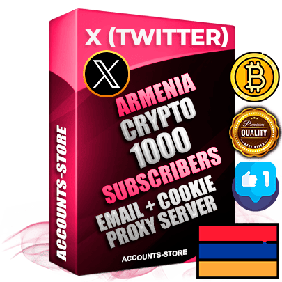 Professional Armenian PREMIUM X (Twitter) accounts of manual registration and farming for the CRYPTO niche with high trust history photos and tweets — fully themed and optimized for CRYPTO advertising and promotion — 1000 niche-related live active followers 2009–2014 registration year Verified Email (Included) + Cookie JSON for secure import and login to the account + User Agent + High-quality filling (Photo Header Posts). Fully ready for targeted campaigns and ad launches from any country. Perfectly hold ads without bans. Ideal for any earning schemes affiliate promotions and marketing projects. Quality unlimited IPv4 proxy server included. Professional Armenian PREMIUM X (Twitter) accounts of manual registration and farming for the CRYPTO niche with high trust history photos and tweets — fully themed and optimized for CRYPTO advertising and promotion — 1000 niche-related live active followers 2009–2014 registration year Verified Email (Included) + Cookie JSON for secure import and login to the account + User Agent + High-quality filling (Photo Header Posts). Fully ready for targeted campaigns and ad launches from any country. Perfectly hold ads without bans. Ideal for any earning schemes affiliate promotions and marketing projects. Quality unlimited IPv4 proxy server included.