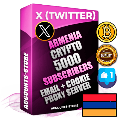 Professional Armenian PREMIUM X (Twitter) accounts of manual registration and farming for the CRYPTO niche with high trust history photos and tweets — fully themed and optimized for CRYPTO advertising and promotion — 5000 niche-related live active followers 2009–2014 registration year Verified Email (Included) + Cookie JSON for secure import and login to the account + User Agent + High-quality filling (Photo Header Posts). Fully ready for targeted campaigns and ad launches from any country. Perfectly hold ads without bans. Ideal for any earning schemes affiliate promotions and marketing projects. Quality unlimited IPv4 proxy server included. Professional Armenian PREMIUM X (Twitter) accounts of manual registration and farming for the CRYPTO niche with high trust history photos and tweets — fully themed and optimized for CRYPTO advertising and promotion — 5000 niche-related live active followers 2009–2014 registration year Verified Email (Included) + Cookie JSON for secure import and login to the account + User Agent + High-quality filling (Photo Header Posts). Fully ready for targeted campaigns and ad launches from any country. Perfectly hold ads without bans. Ideal for any earning schemes affiliate promotions and marketing projects. Quality unlimited IPv4 proxy server included.