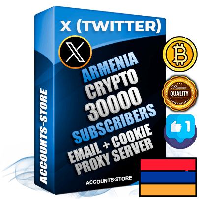 Professional Armenian PREMIUM X (Twitter) accounts of manual registration and farming for the CRYPTO niche with high trust history photos and tweets — fully themed and optimized for CRYPTO advertising and promotion — 30000 niche-related live active followers 2009–2014 registration year Verified Email (Included) + Cookie JSON for secure import and login to the account + User Agent + High-quality filling (Photo Header Posts). Fully ready for targeted campaigns and ad launches from any country. Perfectly hold ads without bans. Ideal for any earning schemes affiliate promotions and marketing projects. Quality unlimited IPv4 proxy server included.