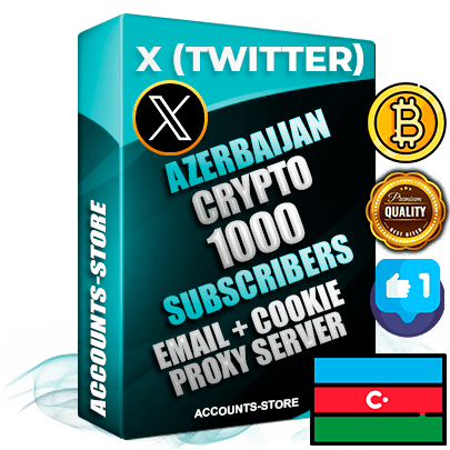 Professional Azerbaijani PREMIUM X (Twitter) accounts of manual registration and farming for the CRYPTO niche with high trust history photos and tweets — fully themed and optimized for CRYPTO advertising and promotion — 1000 niche-related live active followers 2009–2014 registration year Verified Email (Included) + Cookie JSON for secure import and login to the account + User Agent + High-quality filling (Photo Header Posts). Fully ready for targeted campaigns and ad launches from any country. Perfectly hold ads without bans. Ideal for any earning schemes affiliate promotions and marketing projects. Quality unlimited IPv4 proxy server included. Professional Azerbaijani PREMIUM X (Twitter) accounts of manual registration and farming for the CRYPTO niche with high trust history photos and tweets — fully themed and optimized for CRYPTO advertising and promotion — 1000 niche-related live active followers 2009–2014 registration year Verified Email (Included) + Cookie JSON for secure import and login to the account + User Agent + High-quality filling (Photo Header Posts). Fully ready for targeted campaigns and ad launches from any country. Perfectly hold ads without bans. Ideal for any earning schemes affiliate promotions and marketing projects. Quality unlimited IPv4 proxy server included.