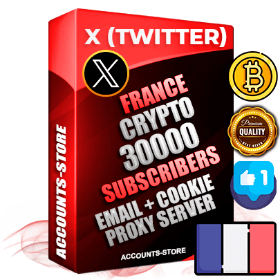 Professional French PREMIUM X (Twitter) accounts of manual registration and farming for the CRYPTO niche with high trust history photos and tweets — fully themed and optimized for CRYPTO advertising and promotion — 30000 niche-related live active followers 2009–2014 registration year Verified Email (Included) + Cookie JSON for secure import and login to the account + User Agent + High-quality filling (Photo Header Posts). Fully ready for targeted campaigns and ad launches from any country. Perfectly hold ads without bans. Ideal for any earning schemes affiliate promotions and marketing projects. Quality unlimited IPv4 proxy server included. Professional French PREMIUM X (Twitter) accounts of manual registration and farming for the CRYPTO niche with high trust history photos and tweets — fully themed and optimized for CRYPTO advertising and promotion — 30000 niche-related live active followers 2009–2014 registration year Verified Email (Included) + Cookie JSON for secure import and login to the account + User Agent + High-quality filling (Photo Header Posts). Fully ready for targeted campaigns and ad launches from any country. Perfectly hold ads without bans. Ideal for any earning schemes affiliate promotions and marketing projects. Quality unlimited IPv4 proxy server included.