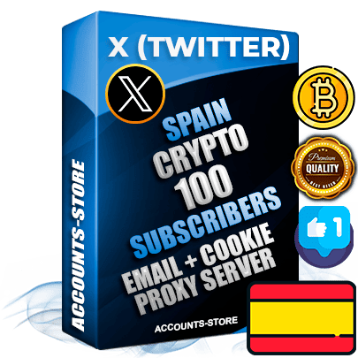 Professional Spanish PREMIUM X (Twitter) accounts of manual registration and farming for the CRYPTO niche with high trust history photos and tweets — fully themed and optimized for CRYPTO advertising and promotion — 100 niche-related live active followers 2009–2014 registration year Verified Email (Included) + Cookie JSON for secure import and login to the account + User Agent + High-quality filling (Photo Header Posts). Fully ready for targeted campaigns and ad launches from any country. Perfectly hold ads without bans. Ideal for any earning schemes affiliate promotions and marketing projects. Quality unlimited IPv4 proxy server included.