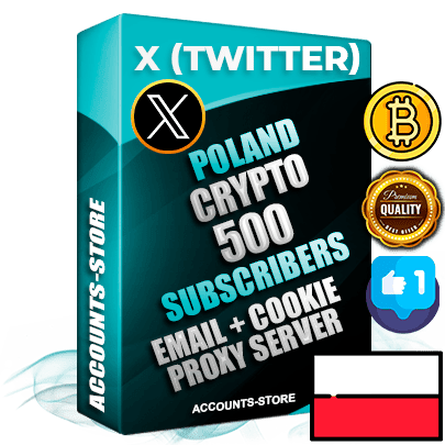 Professional Polish PREMIUM X (Twitter) accounts of manual registration and farming for the CRYPTO niche with high trust history photos and tweets — fully themed and optimized for CRYPTO advertising and promotion — 500 niche-related live active followers 2009–2014 registration year Verified Email (Included) + Cookie JSON for secure import and login to the account + User Agent + High-quality filling (Photo Header Posts). Fully ready for targeted campaigns and ad launches from any country. Perfectly hold ads without bans. Ideal for any earning schemes affiliate promotions and marketing projects. Quality unlimited IPv4 proxy server included.